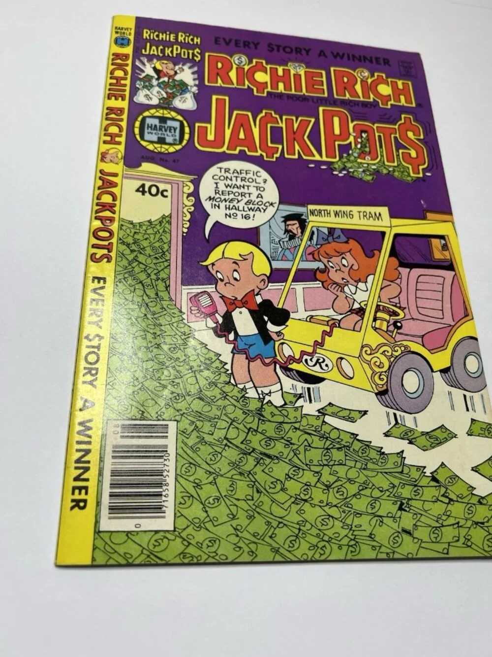 Richie Rich Jack Pots #47 Harvey World Comics High Grade Comic Book
